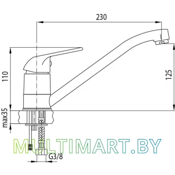 Смеситель Valvex Mona 2453530 картинка 2